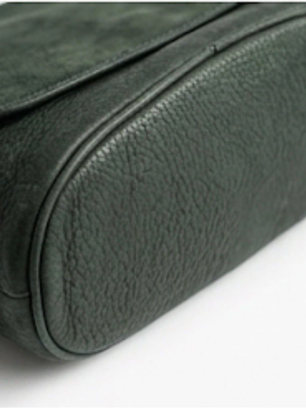 Vintage Coach 845 Nubuck Leather Shoulder Bag Crossbody Green - Picture 9 of 10